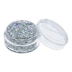 Superstar Cosmetic Glitter | Chunky Glitter Cream | Silver Starlight 10ml