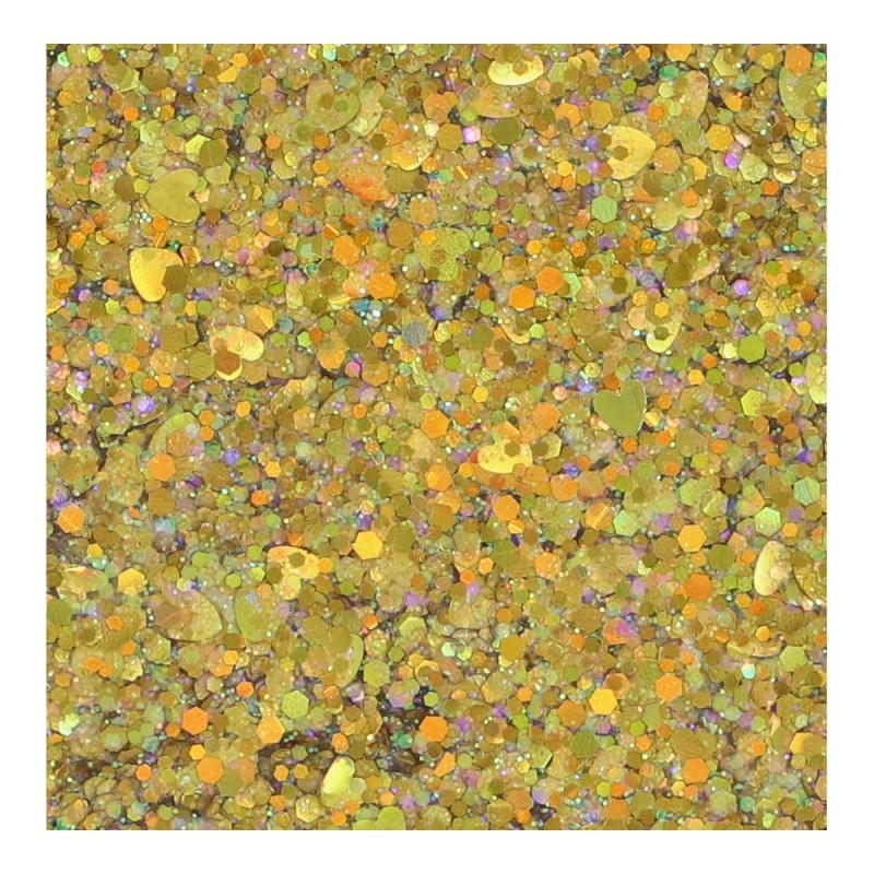 Superstar Cosmetic Glitter | Chunky Glitter Cream | Golden Sunlight 10ml