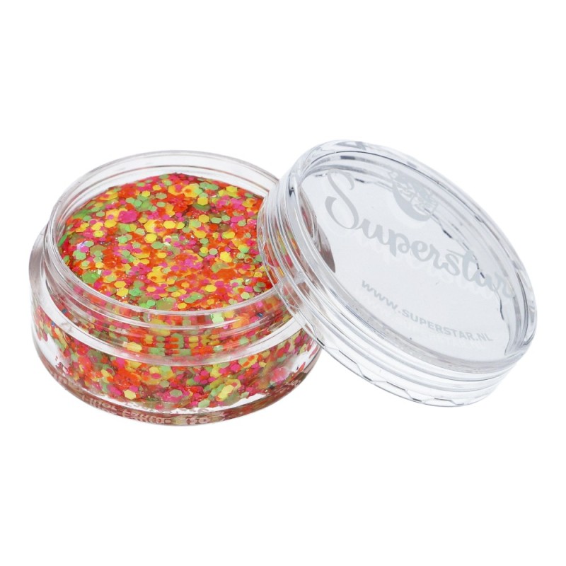 Superstar Cosmetic Glitter | Chunky Glitter Cream | Fluor Fantasy 10ml