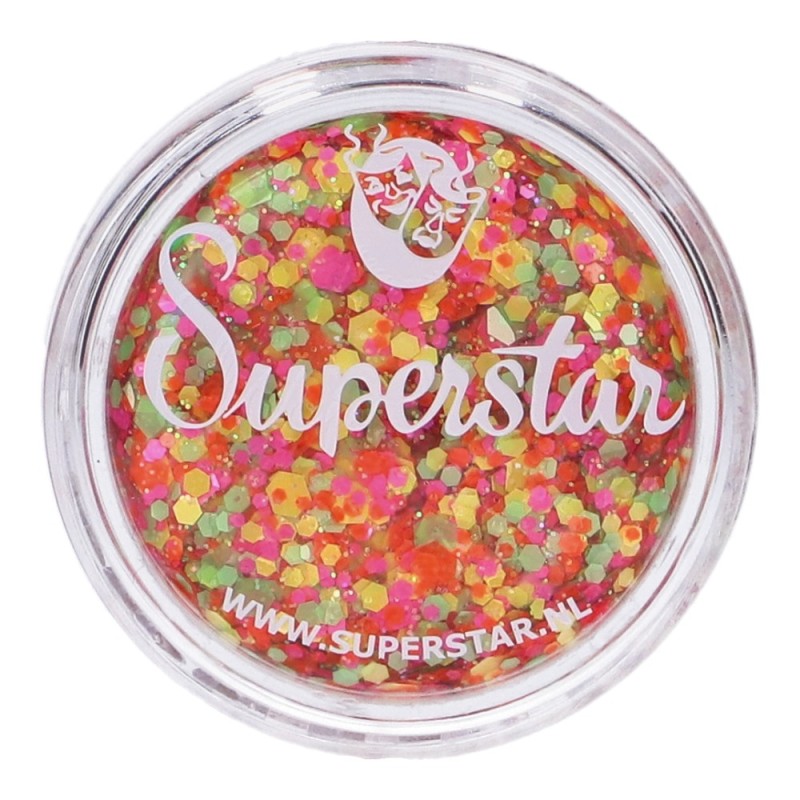 Superstar Cosmetic Glitter | Chunky Glitter Cream | Fluor Fantasy 10ml