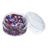 Superstar Cosmetic Glitter | Chunky Glitter Cream |  Red White Blue  10ml