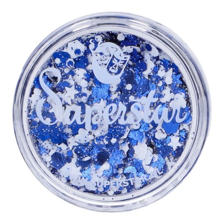 Superstar Cosmetic Glitter | Chunky Glitter Cream |  Blue White  Donkerque