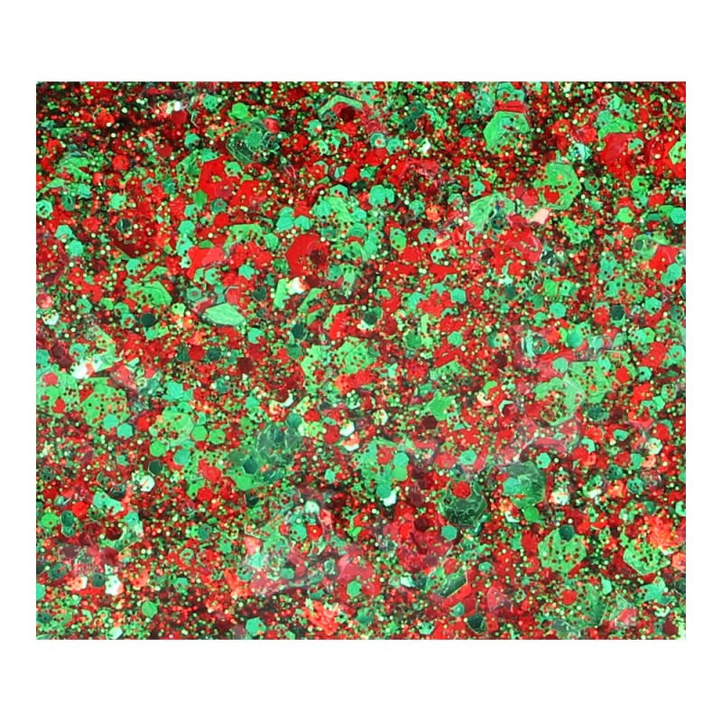 Superstar Cosmetic Glitter | Chunky Glitter Cream |  Red Green Kraaiendonk 10ml