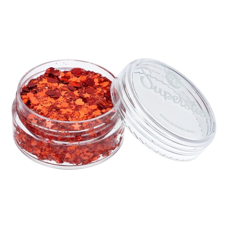 Superstar Cosmetic Glitter | Chunky Glitter Cream |  Orange Red Kielegat 10ml
