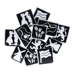 Superstar Glitter Tattoo Set DINO | 12 Adorable Stencils