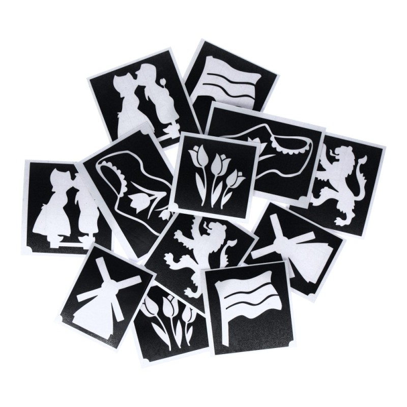 Superstar Glitter Tattoo Set DINO | 12 Adorable Stencils