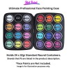 Jest Paint - Ultimate Professional Face Painting Case with Two Removable Foam Inserts