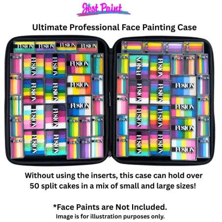 Jest Paint - Ultimate Professional Face Painting Case with Two Removable Foam Inserts