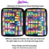 Jest Paint - Ultimate Professional Face Painting Case with Two Removable Foam Inserts