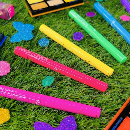 Vibrant, waterproof and smudge-resistant liquid liner with an ultra-fine tip for creating striking festival looks 🌈