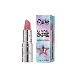 Gimme Glitter Lipstick delivers bold pigment with a dazzling shimmer, giving your lips a show-stopping sparkle in just one swipe