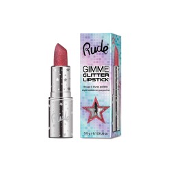 Gimme Glitter Lipstick delivers bold pigment with a dazzling shimmer, giving your lips a show-stopping sparkle in just one swipe