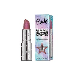 Gimme Glitter Lipstick delivers bold pigment with a dazzling shimmer, giving your lips a show-stopping sparkle in just one swipe