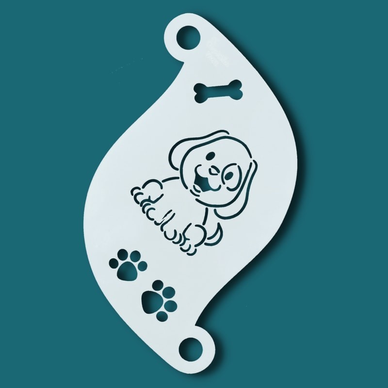 Schminksjabloon voor details | Superstar Facepaint Stencil - Cute Dog  SJ-77051