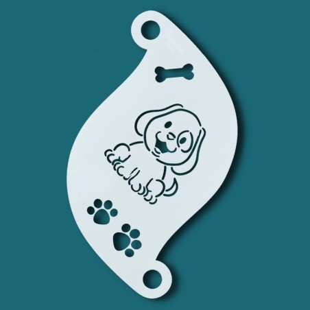 Schminksjabloon voor details | Superstar Facepaint Stencil - Cute Dog  SJ-77051