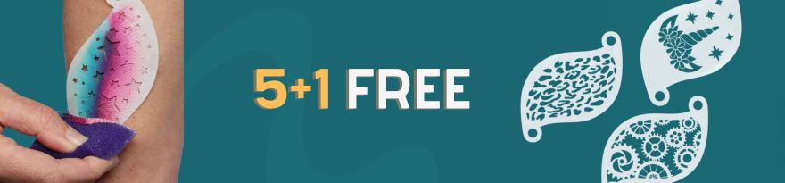 Superstar Facepaint Stencils